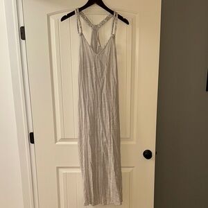 C&C California Gray Striped Dress